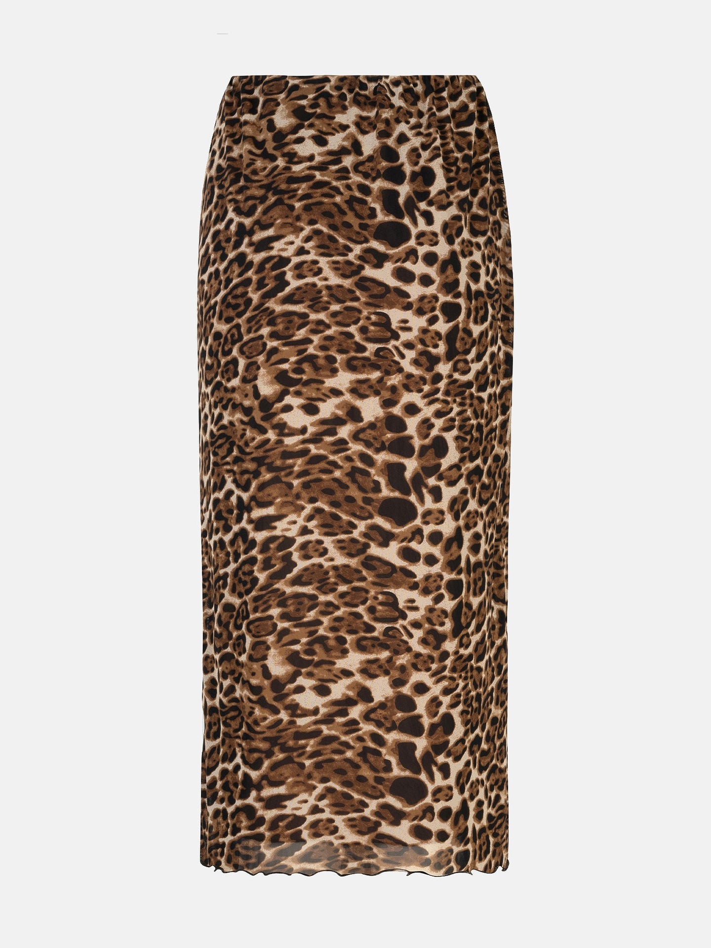 Ydence rok panterprint lang model Skirt Safia Leopard