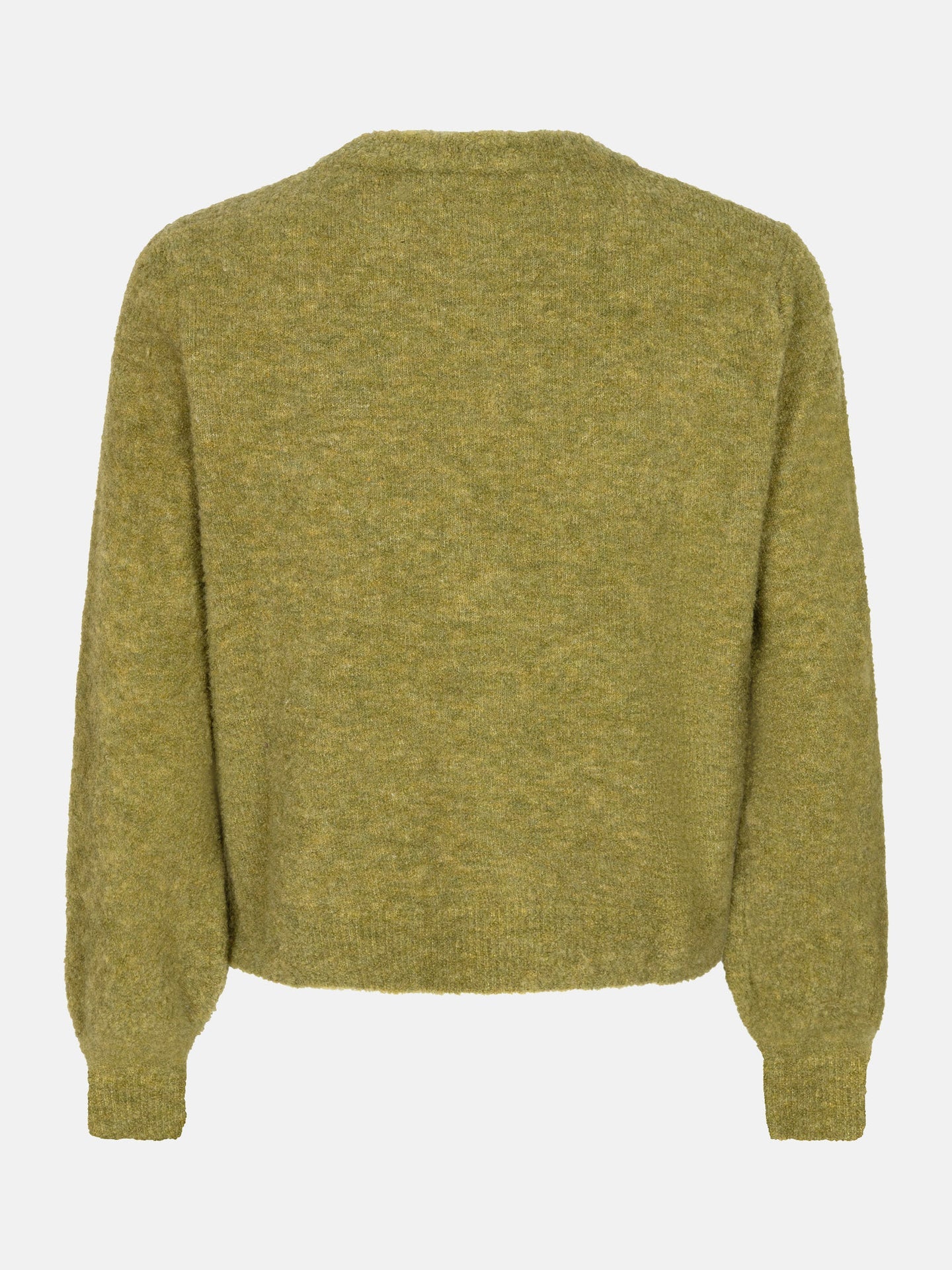 Ydence vest olijf groen model Cardigan Eden Green