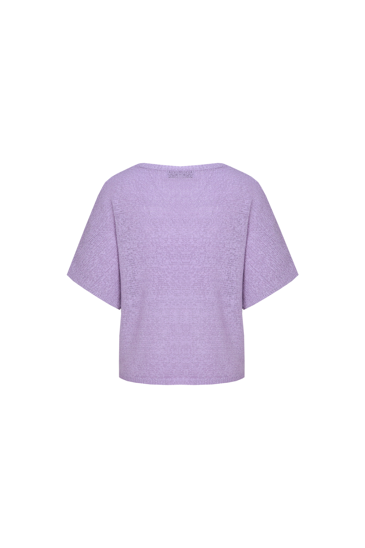 Fluresk lila top model Niala knitting Orchid purple