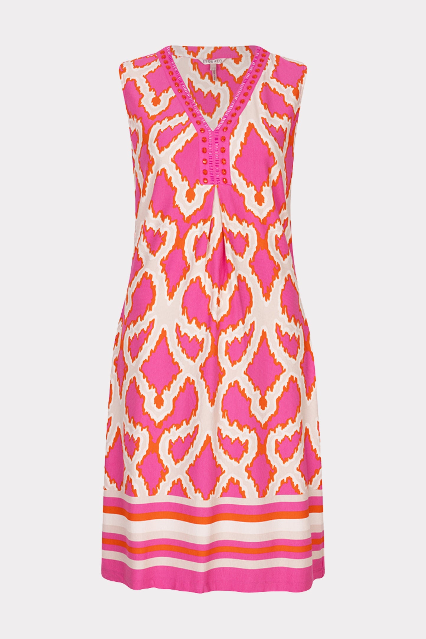 Esqualo jurk roze model Beads Disco Spark Print HS25.30201