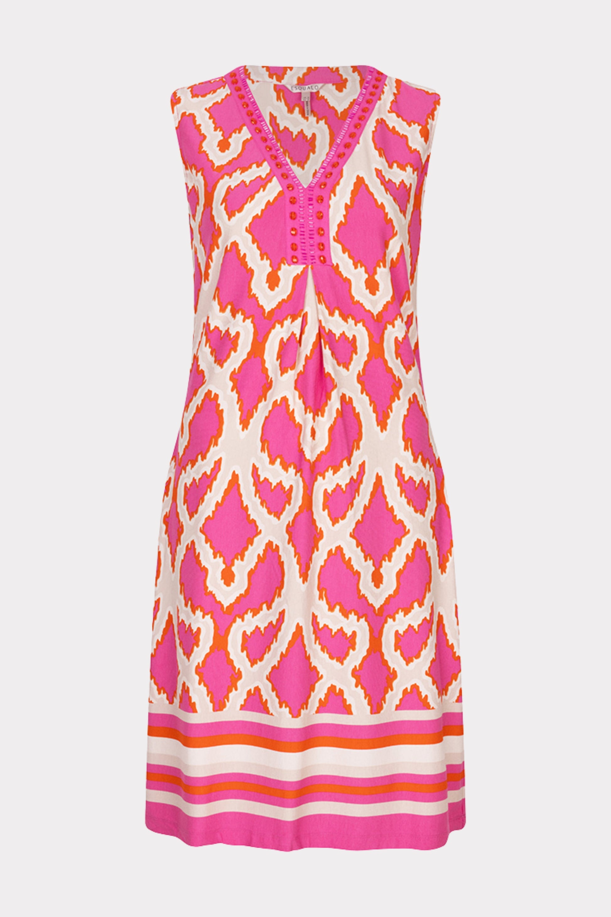 Esqualo jurk roze model Beads Disco Spark Print HS25.30201