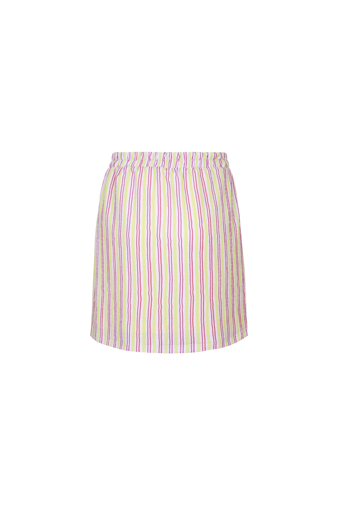 Fluresk rok gestreept lila groen model Lavinia skirt Orchid purple vivid pistache