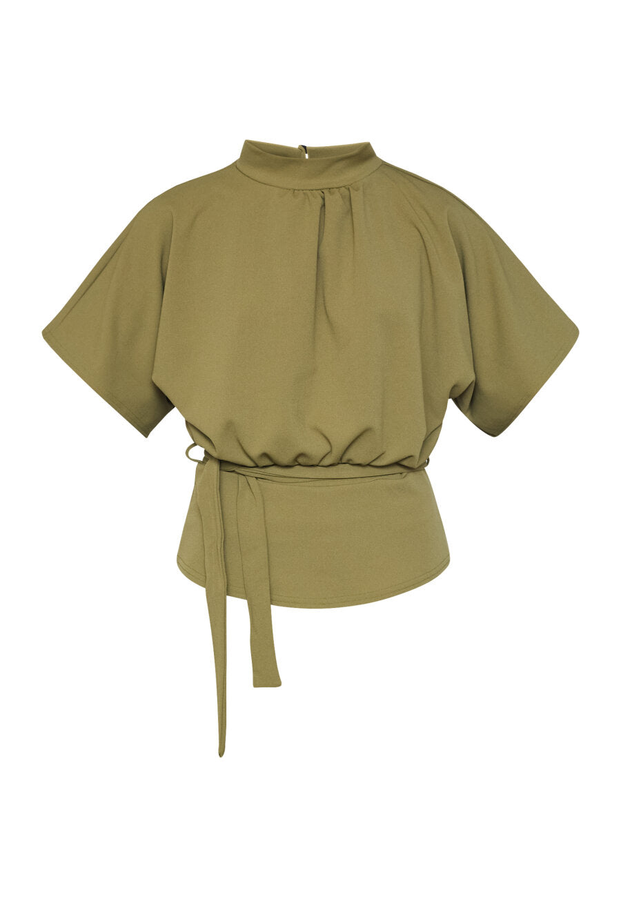 Sisters Point blouse groen model Girl Top6 martini olive 