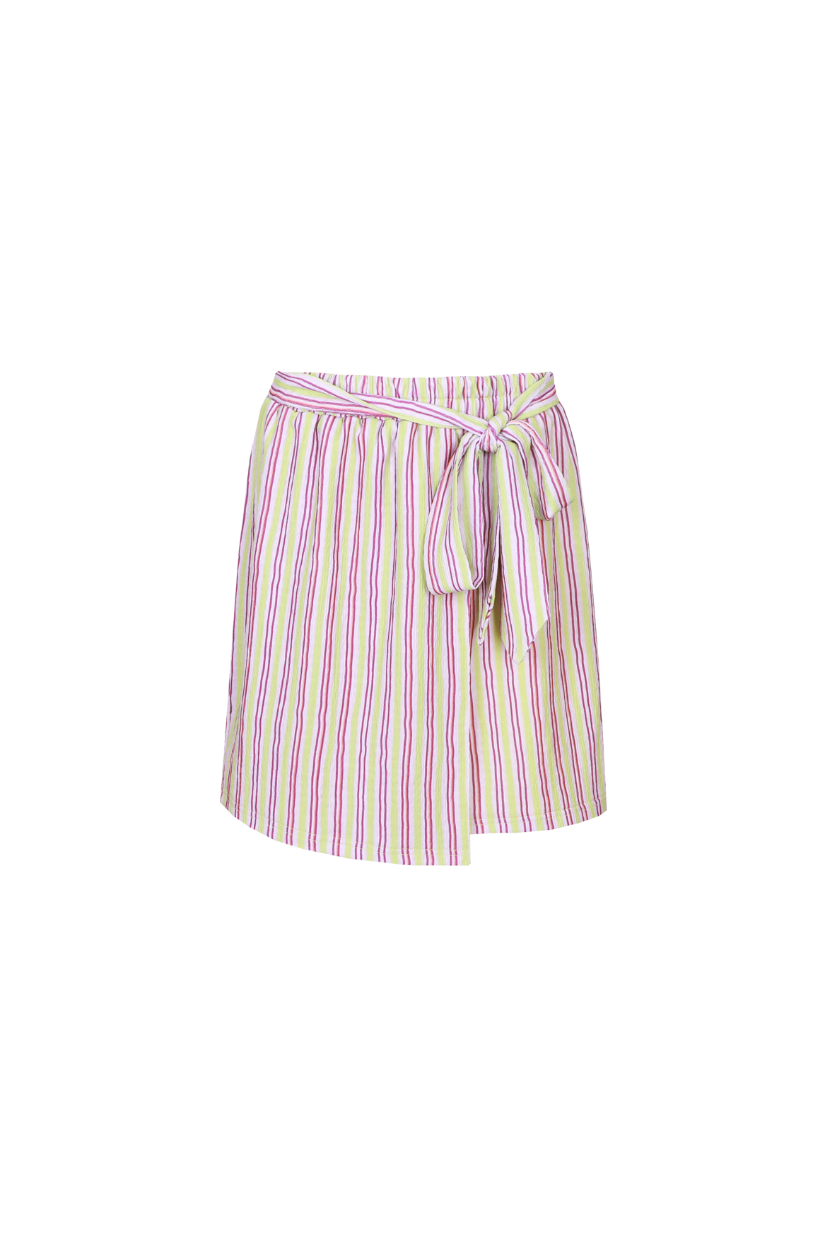 Fluresk rok gestreept lila groen model Lavinia skirt Orchid purple vivid pistache