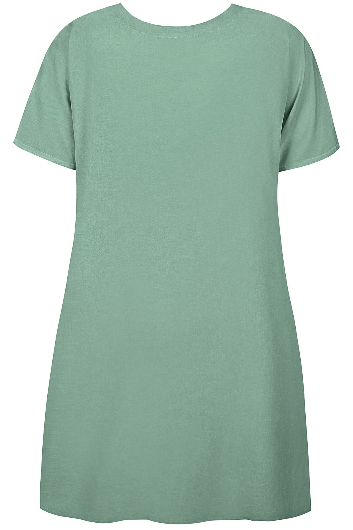 Zhenzi jurk groen model Hyla 1306 cactus green 