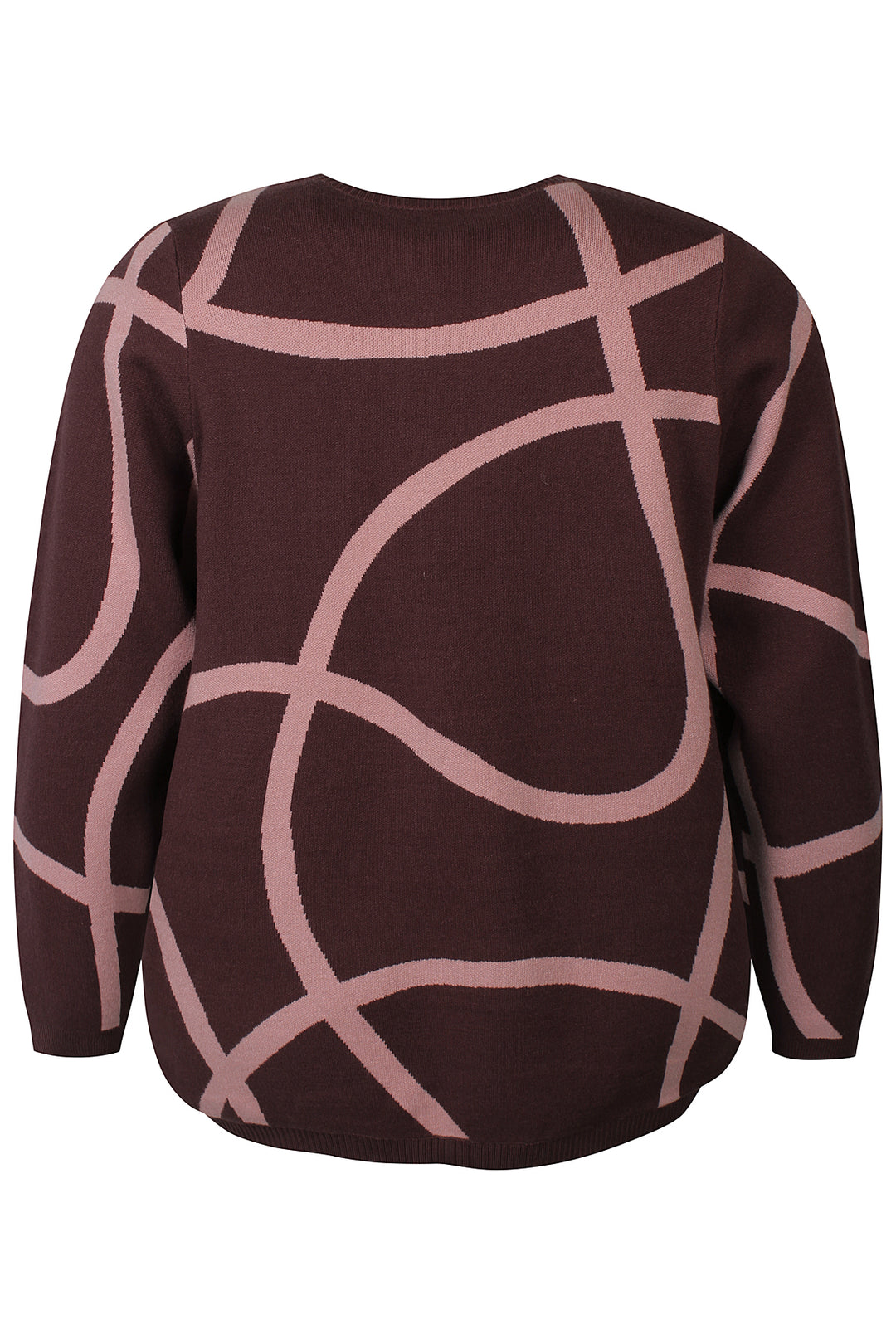 Zhenzi rood roze print trui model Leisa 1501 Pullover Red