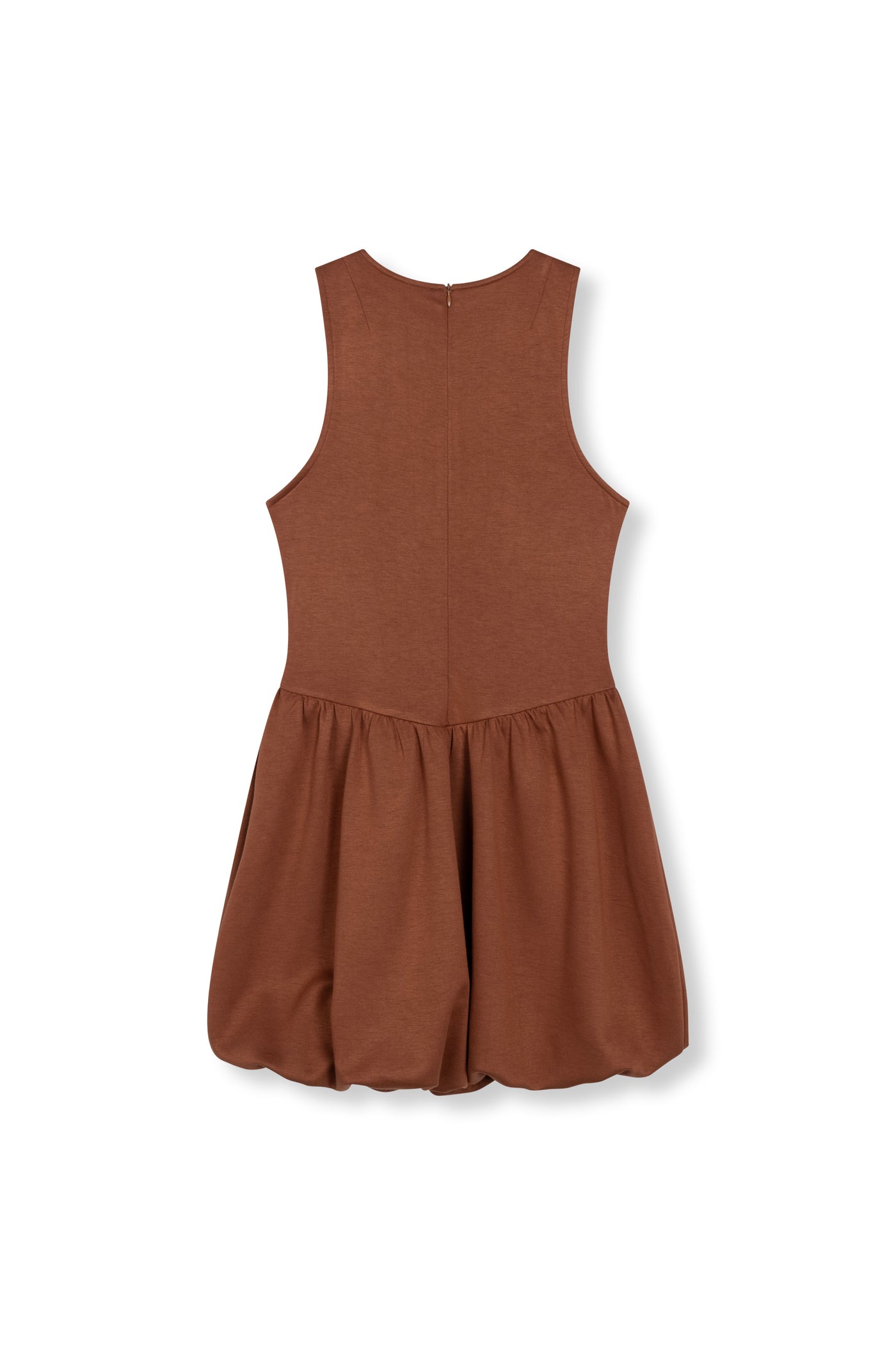 Refined Department bruine ballon jurk model Lenni dress brown