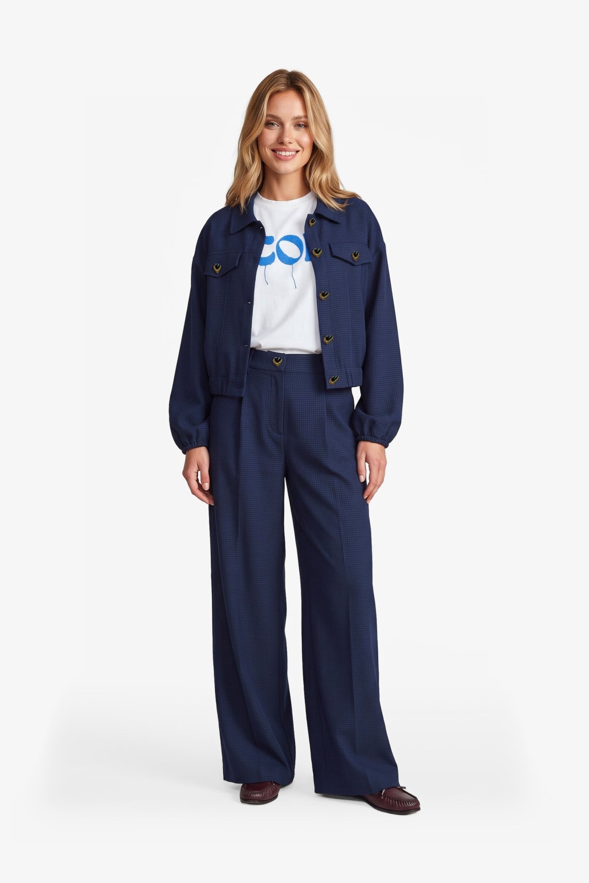 Fluresk jasje donker blauw model Arlene jacket navy blue