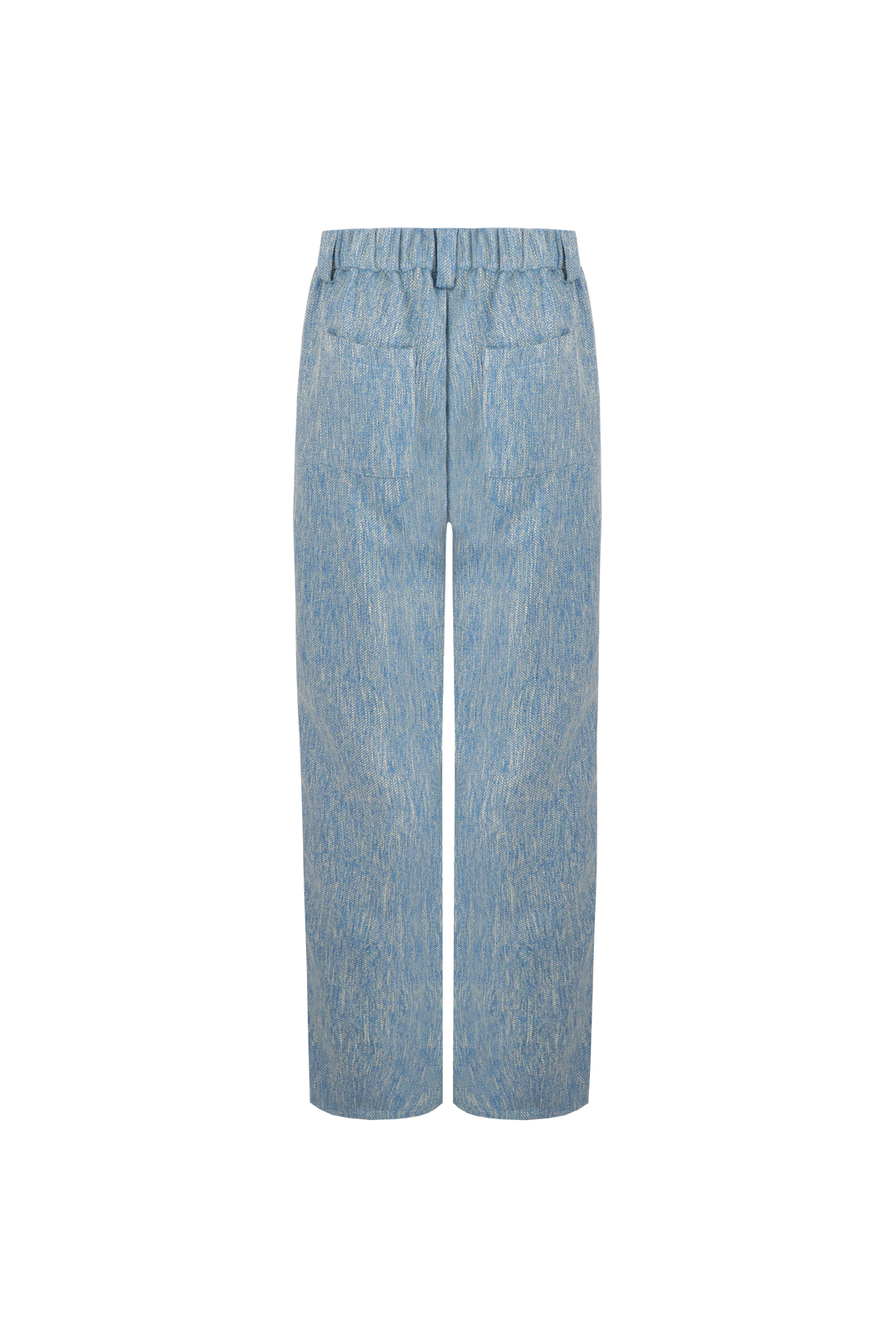 Fluresk broek cargo blauw met geel gemêleerd model Lieke pants Crip blue 