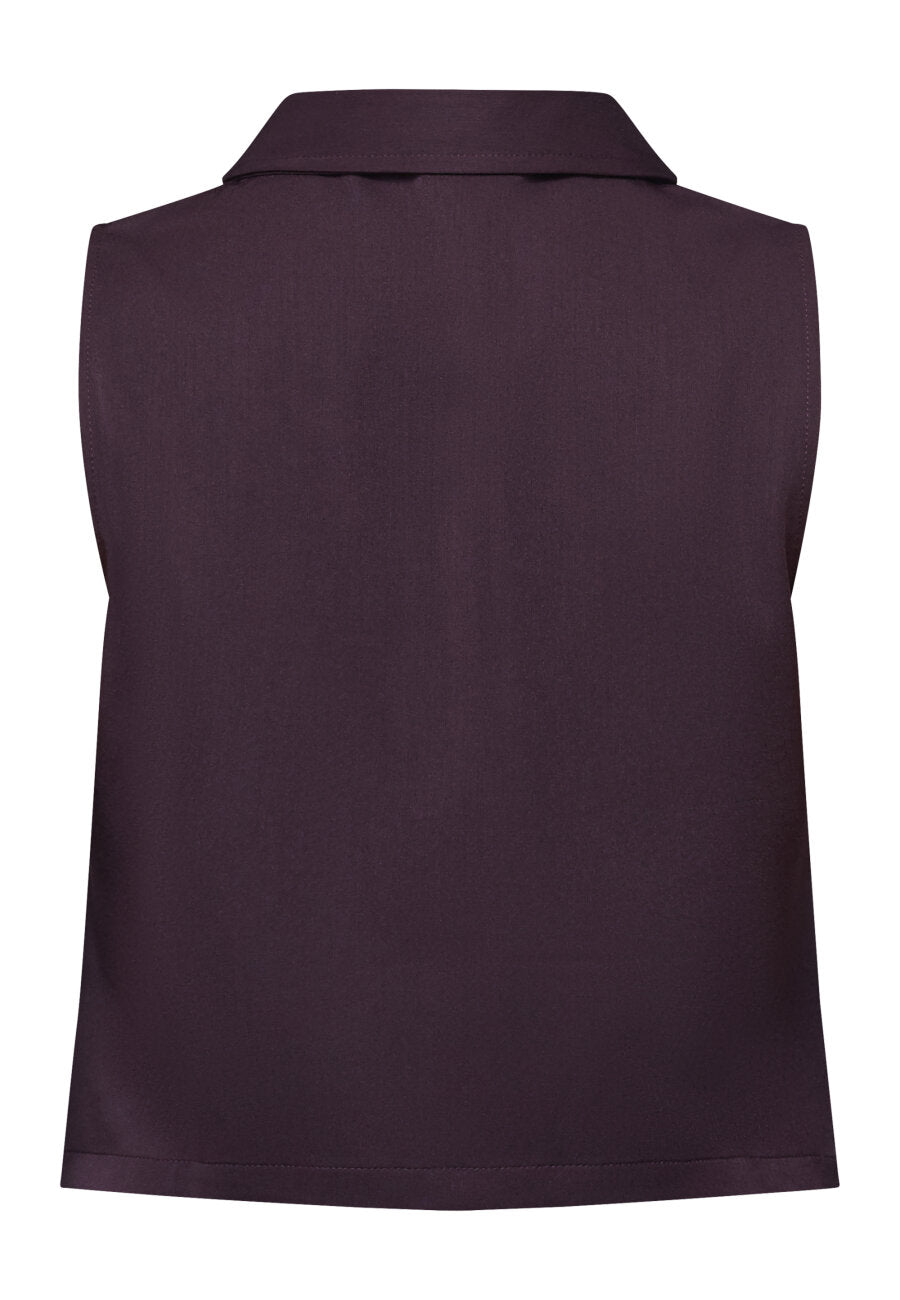 Sisters Point gilet bordeaux model Guza deep
