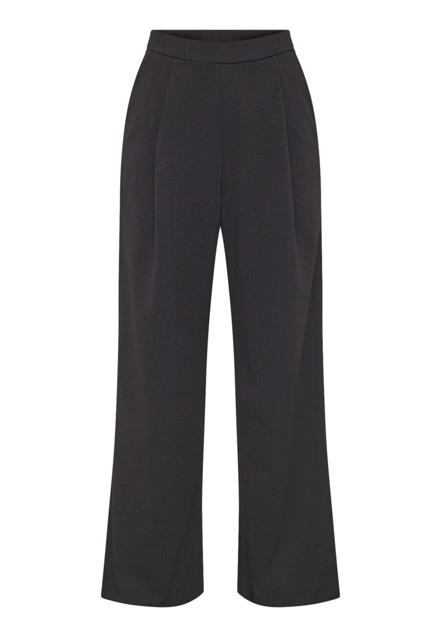 Sisters Point broek zwart met bandplooi detail model New glut black