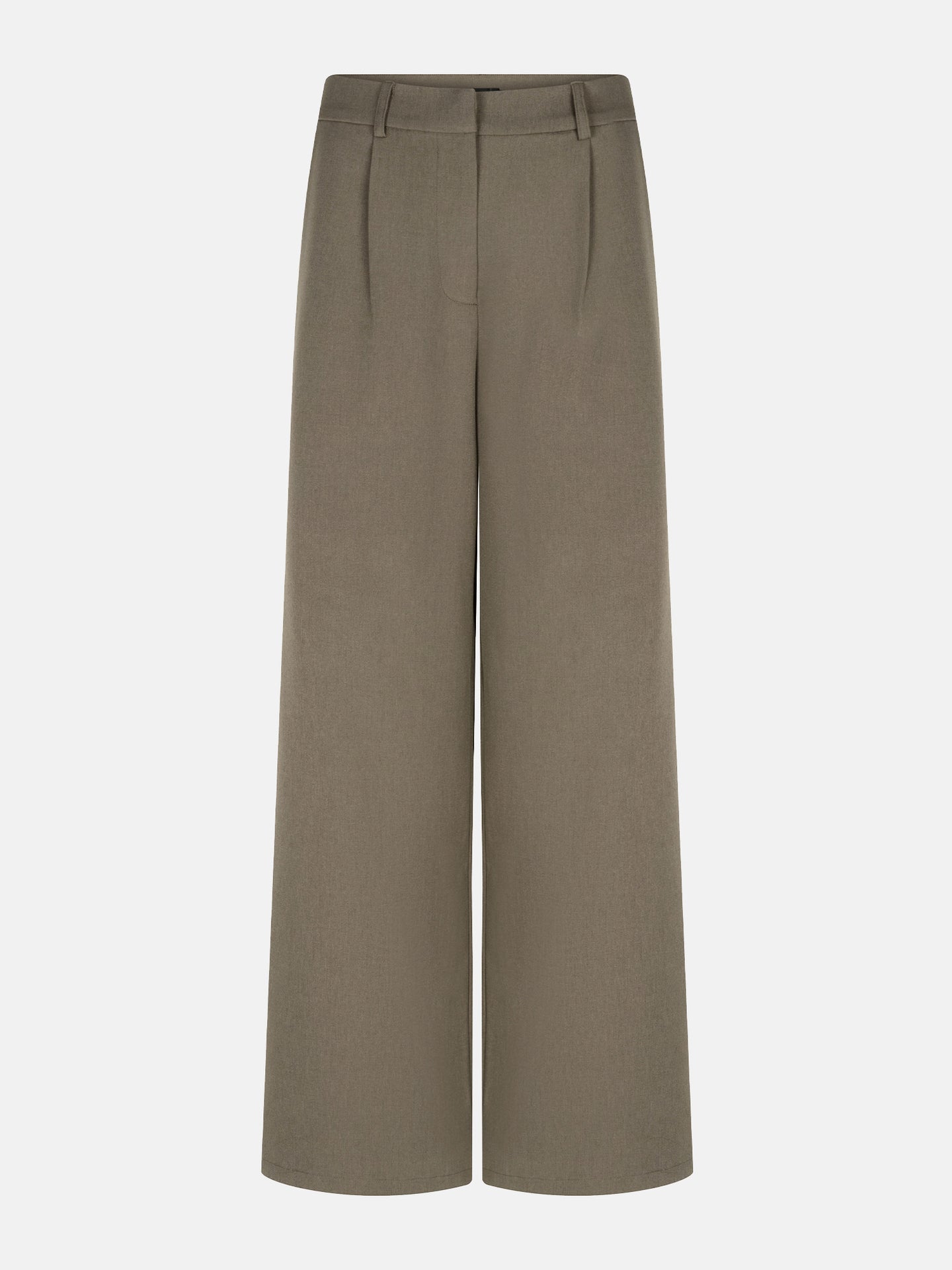 Ydence pantlon olijf groen taupe model Pants Agatha Dusty olive