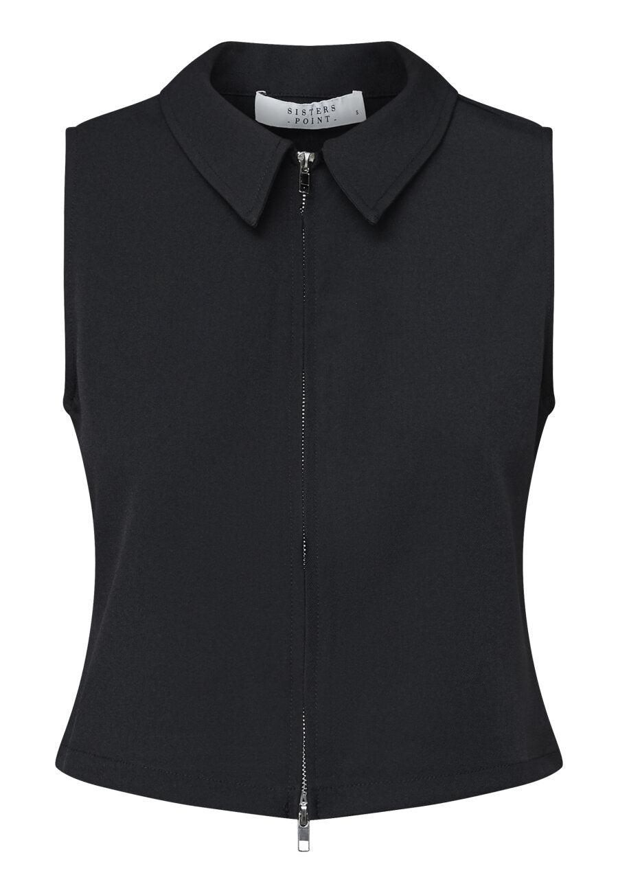 Sisters Point gilet zwart model Guza ve black