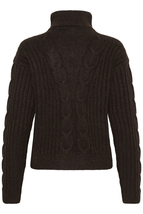 Cream schippers trui bruin model CRSiffe Pullover java brown