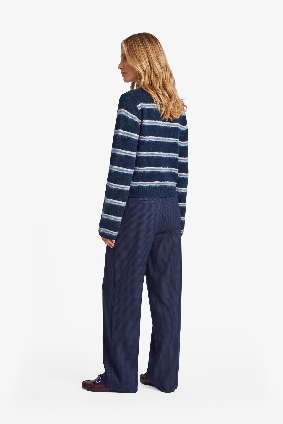 Fluresk trui blauw model Mitzy knit top navy blue 