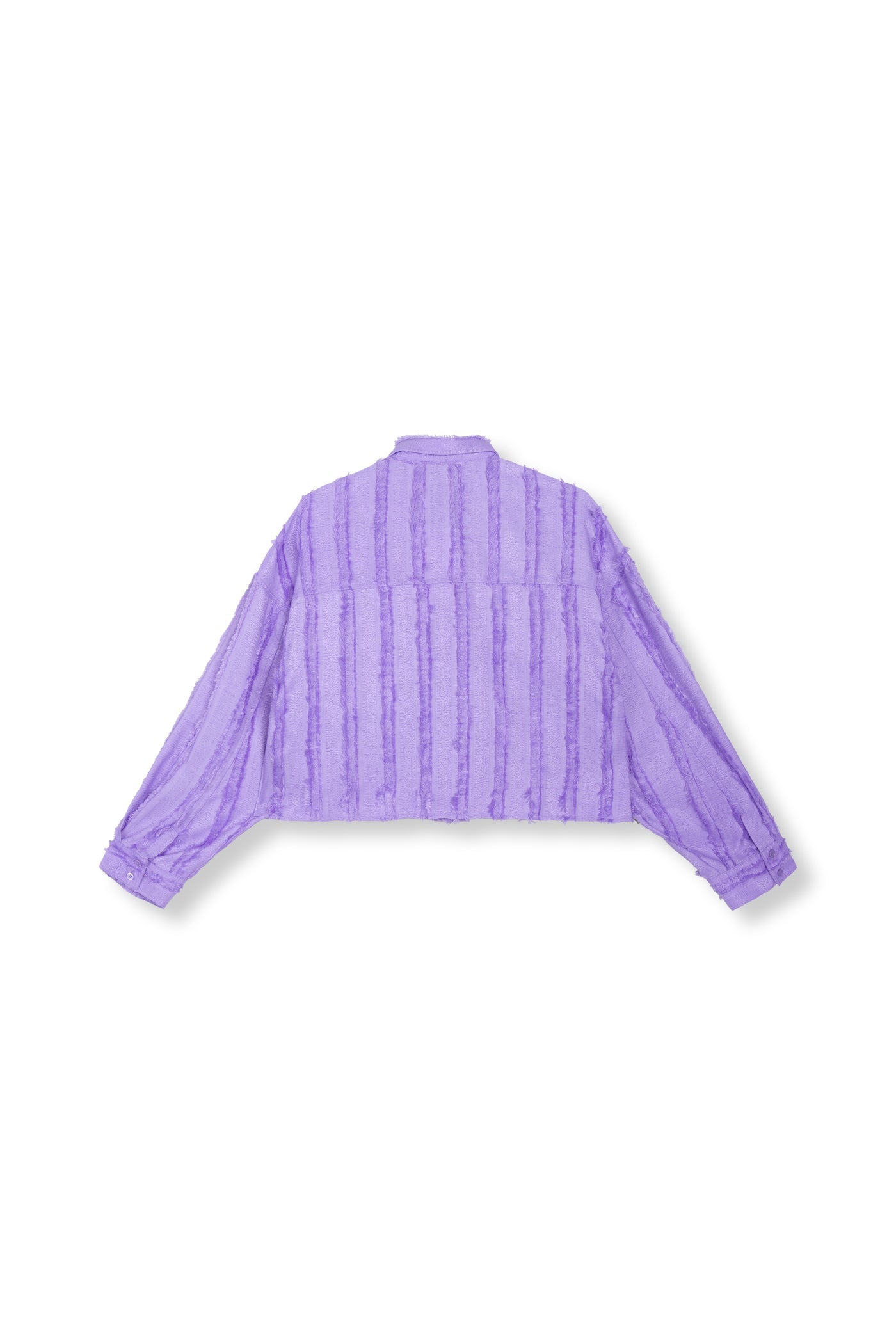 Refined Department lila blouse cropped met ruffles model Saden blouse lilac
