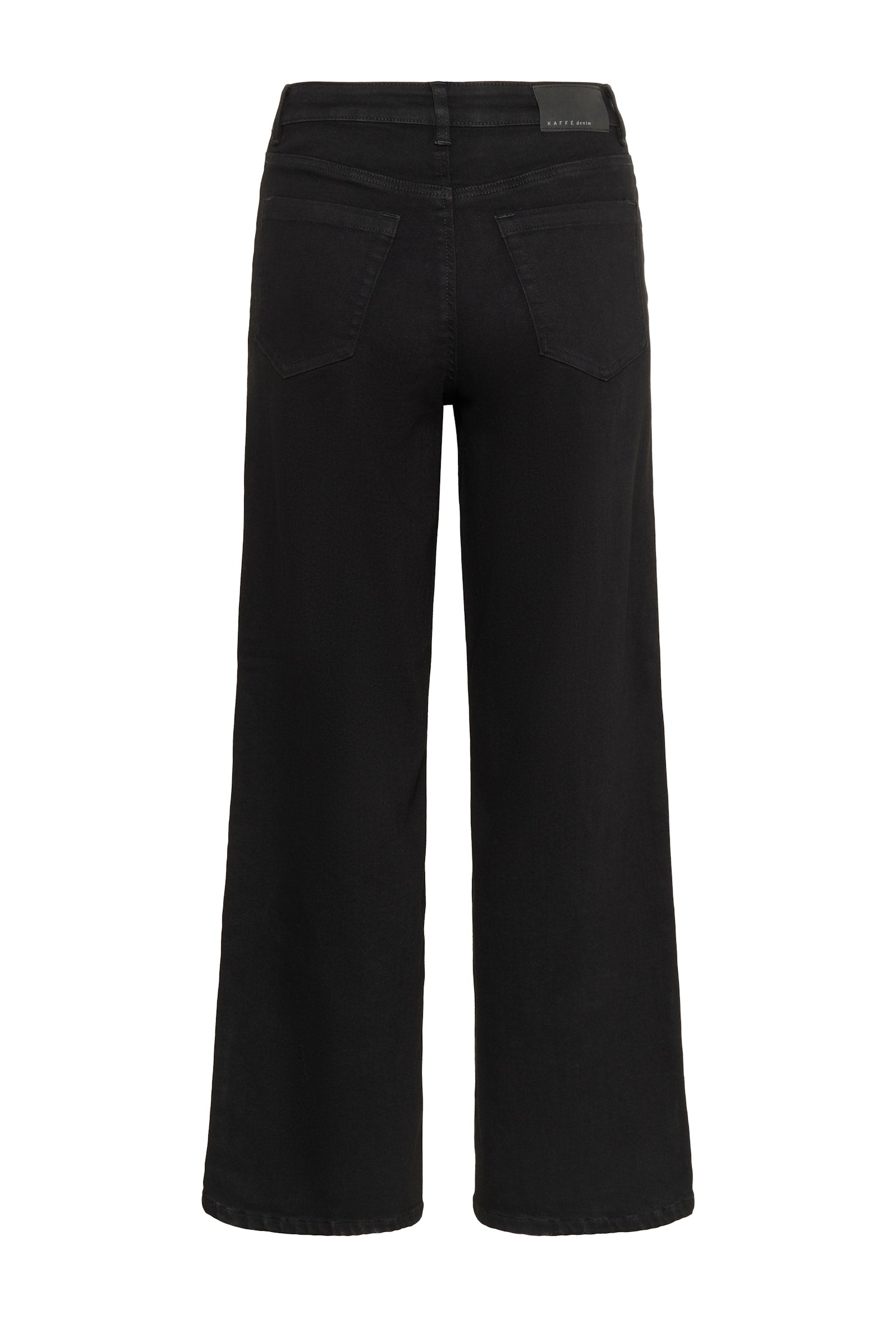 Kaffe jeans zwart wijd model KAmeadow black deep