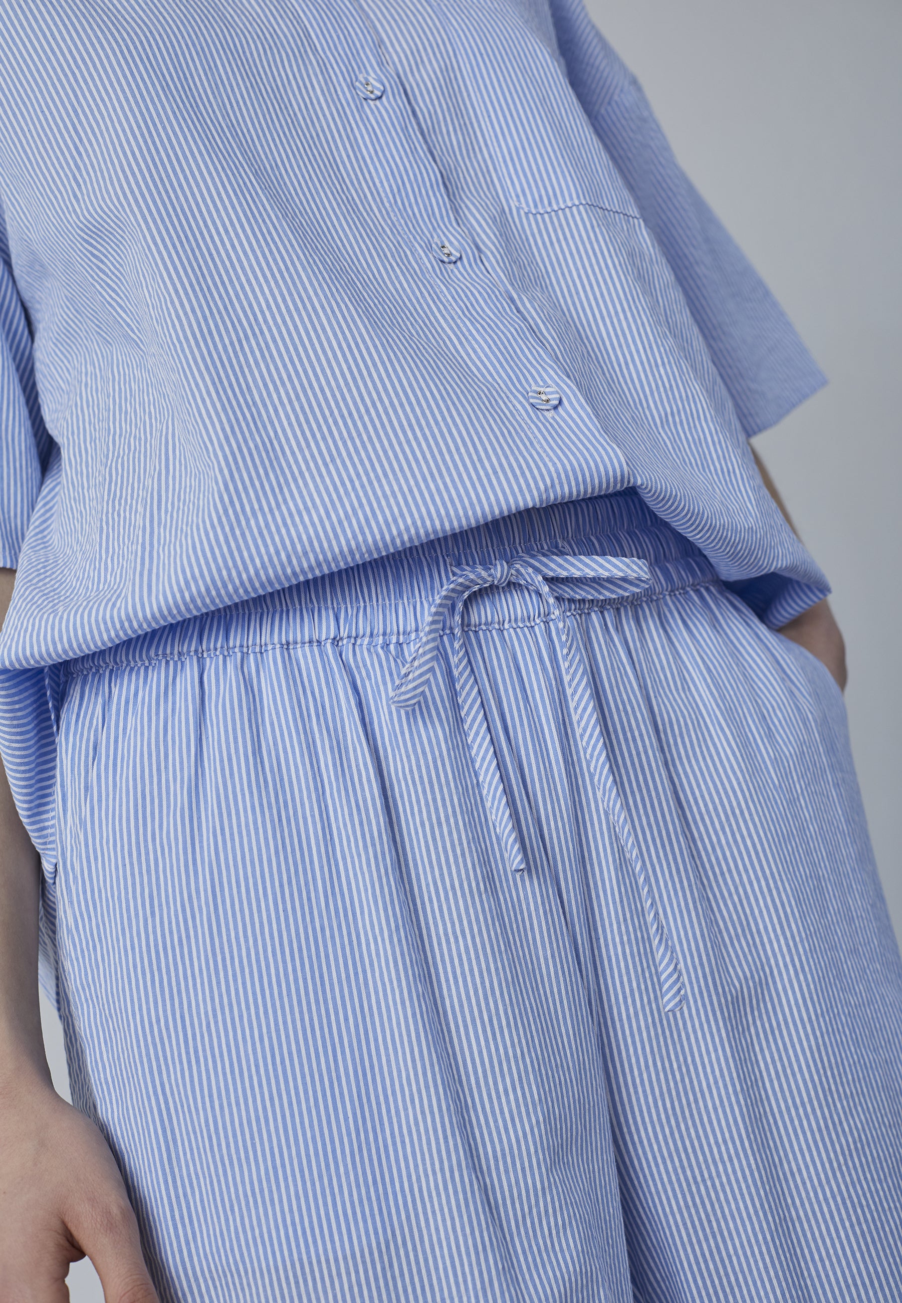 Sisters Point broek blauw wit gestreept model ella PA42 
