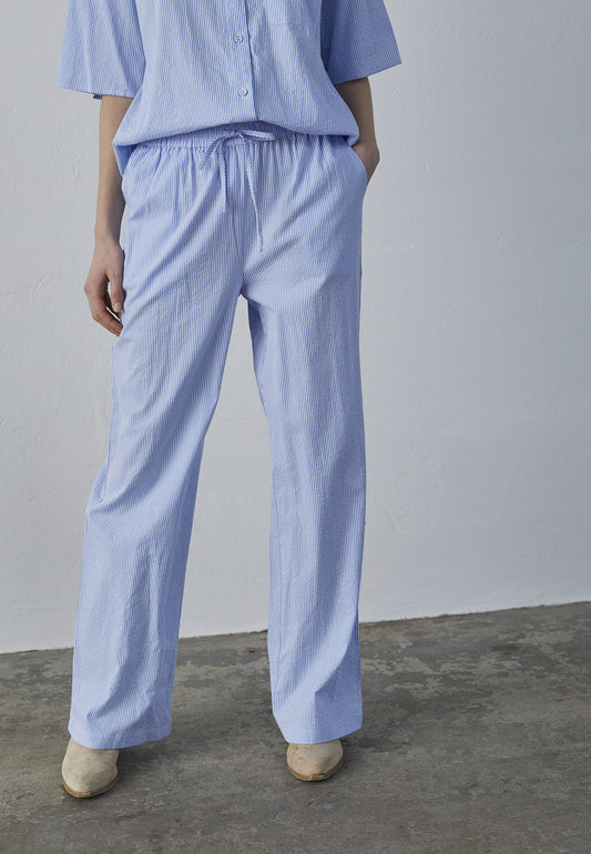 Sisters Point broek blauw wit gestreept model ella PA42 