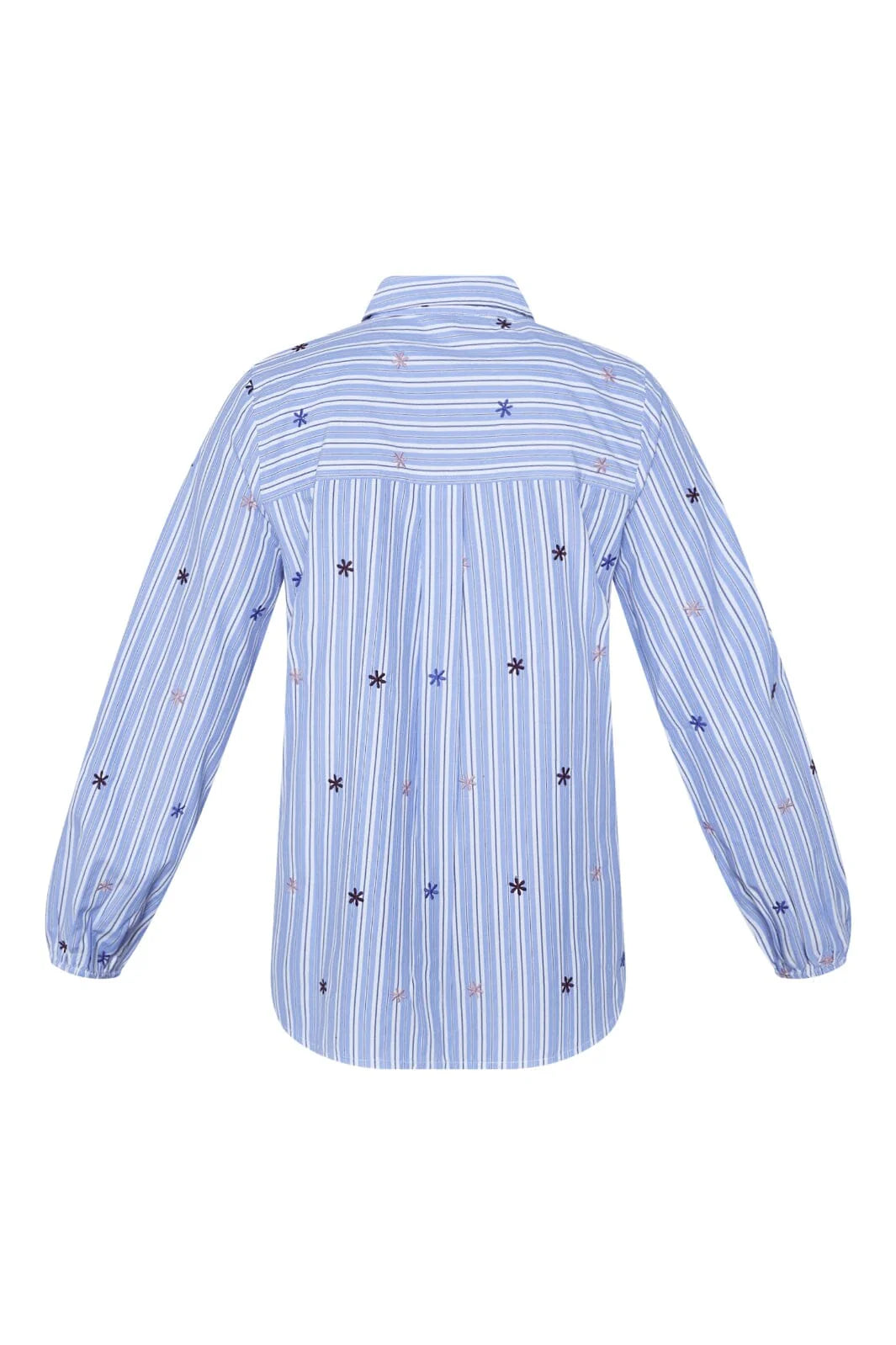Sisters Point blouse blauw wit gestreept model Istea SH2 blue stripe