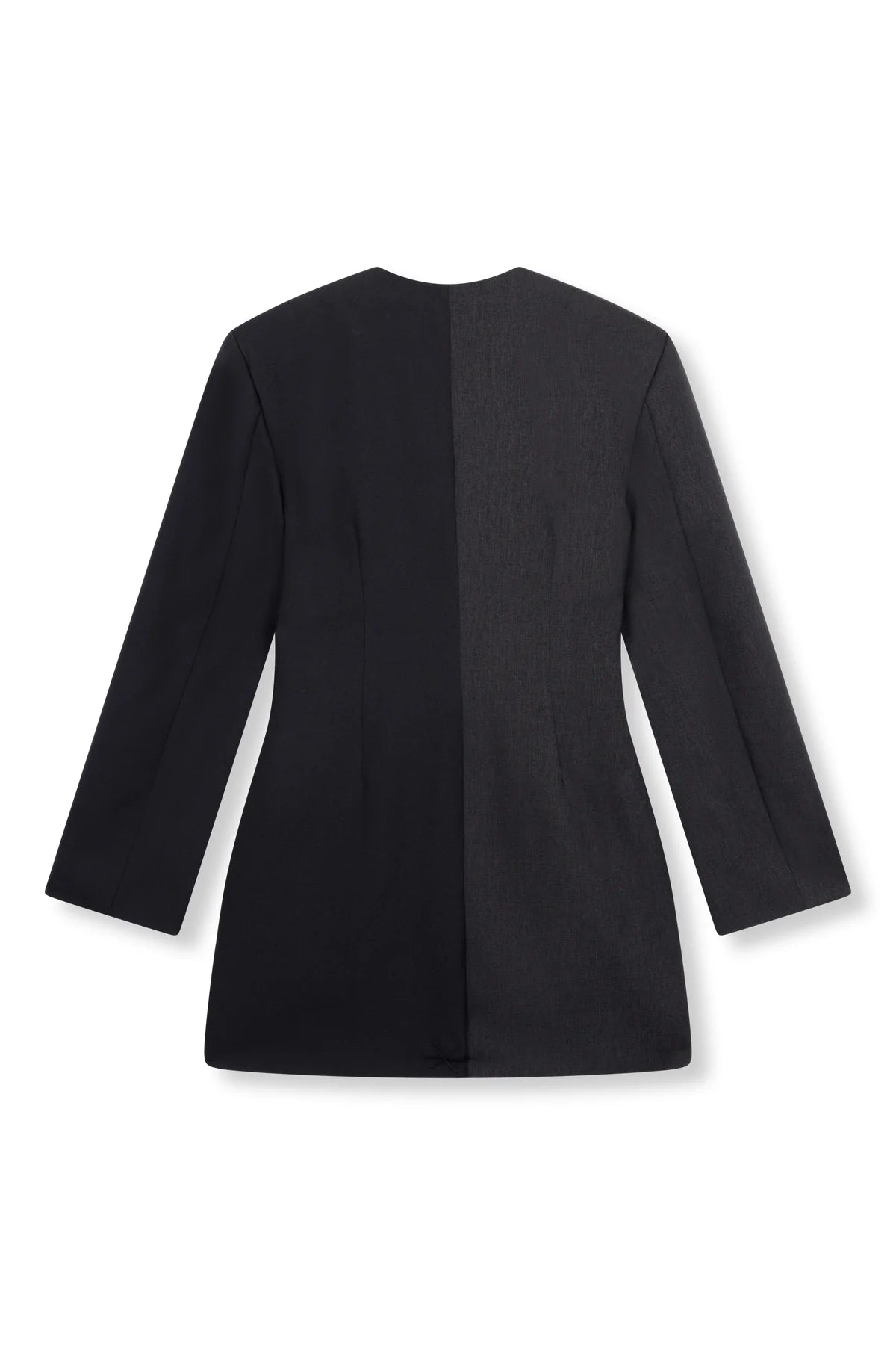 Refined Department blazer jurk grijs en zwart model Star dress black grey