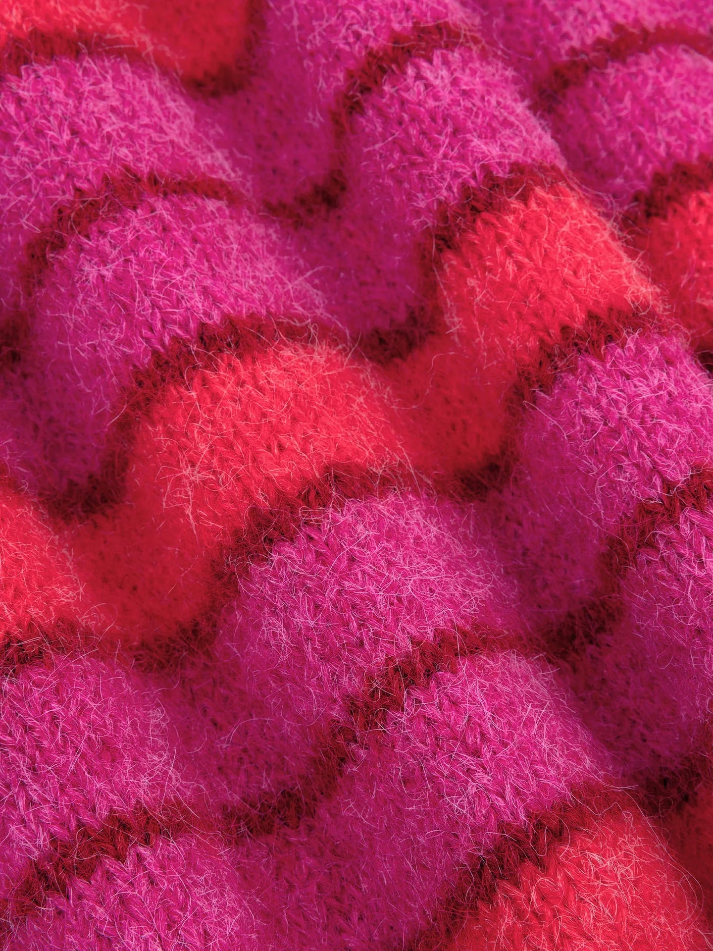 Ydence vest rood roze gestreept model Ginny cardigan fuchsia red