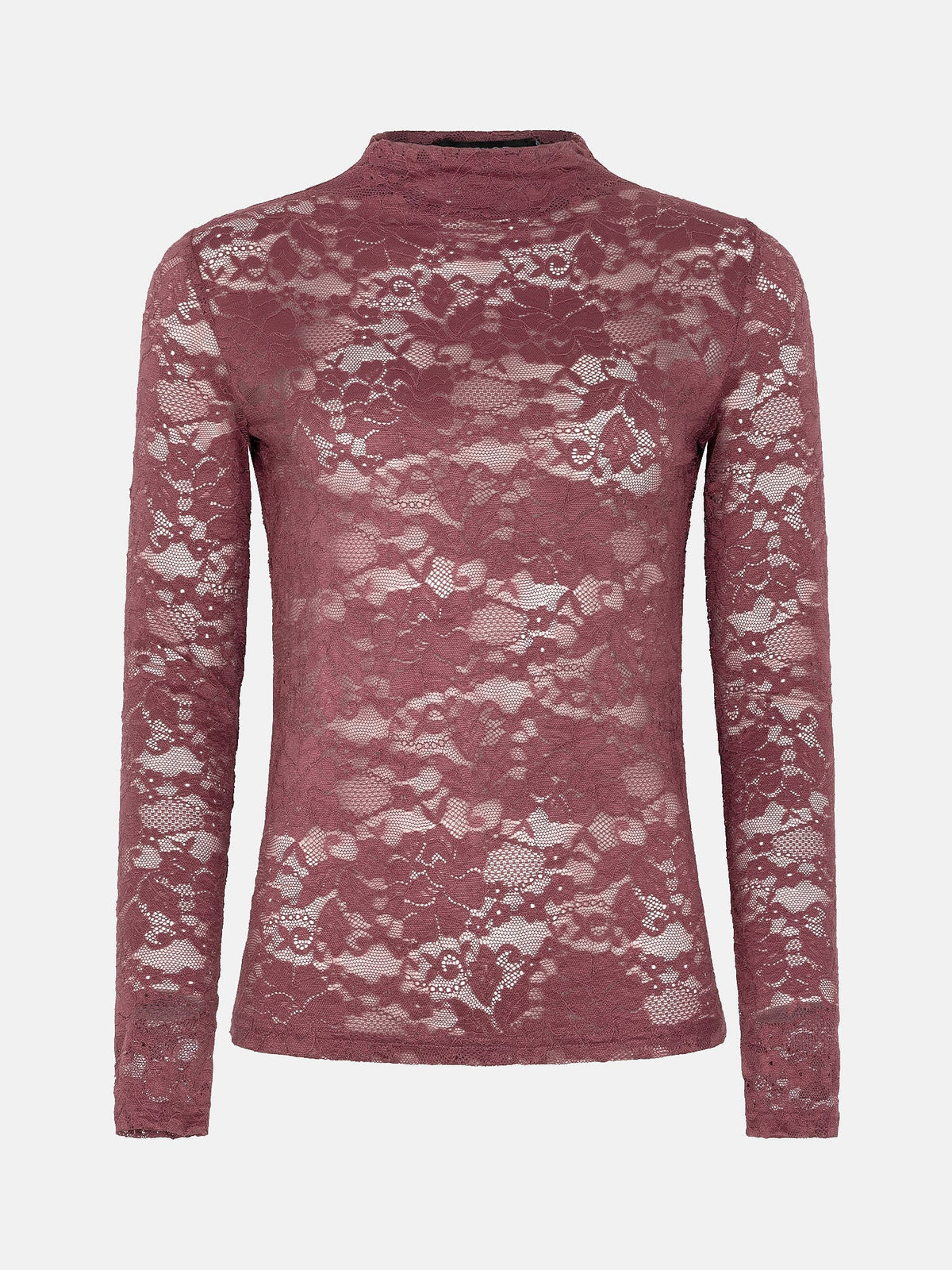 Ydence longsleeve kant oud roze model Rita Mauve