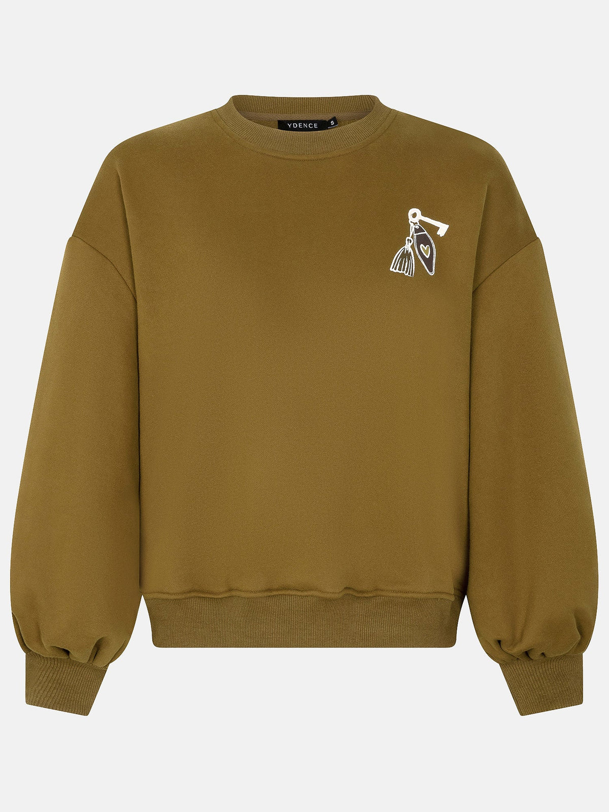 Ydence sweater olijf groen model Hotel Ydence olive