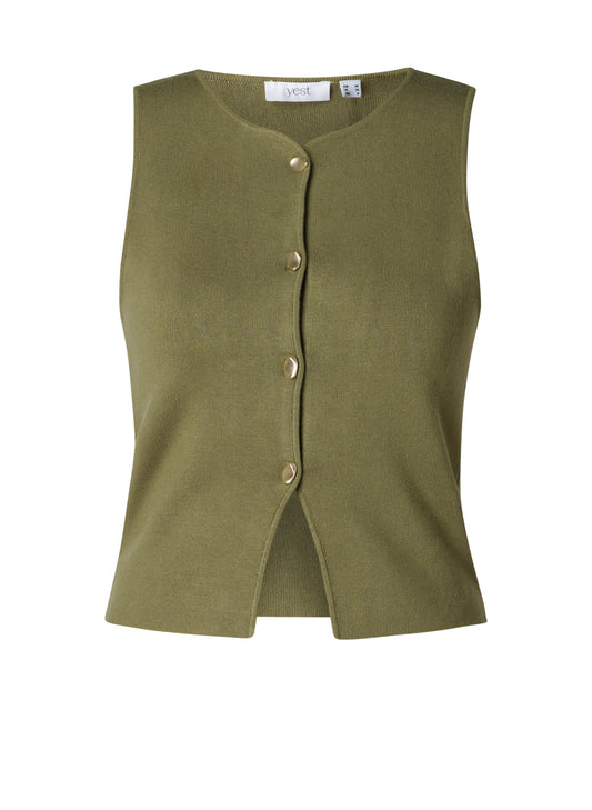 Yest gilet spencer groen model Ianka olive 6103